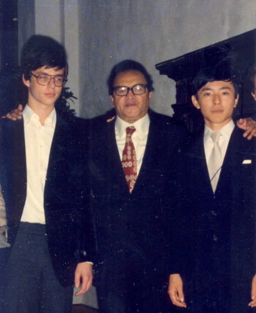 Frederic Zigante,Alirio Diaz and Kazuito Yamashita Alessandria 1977
